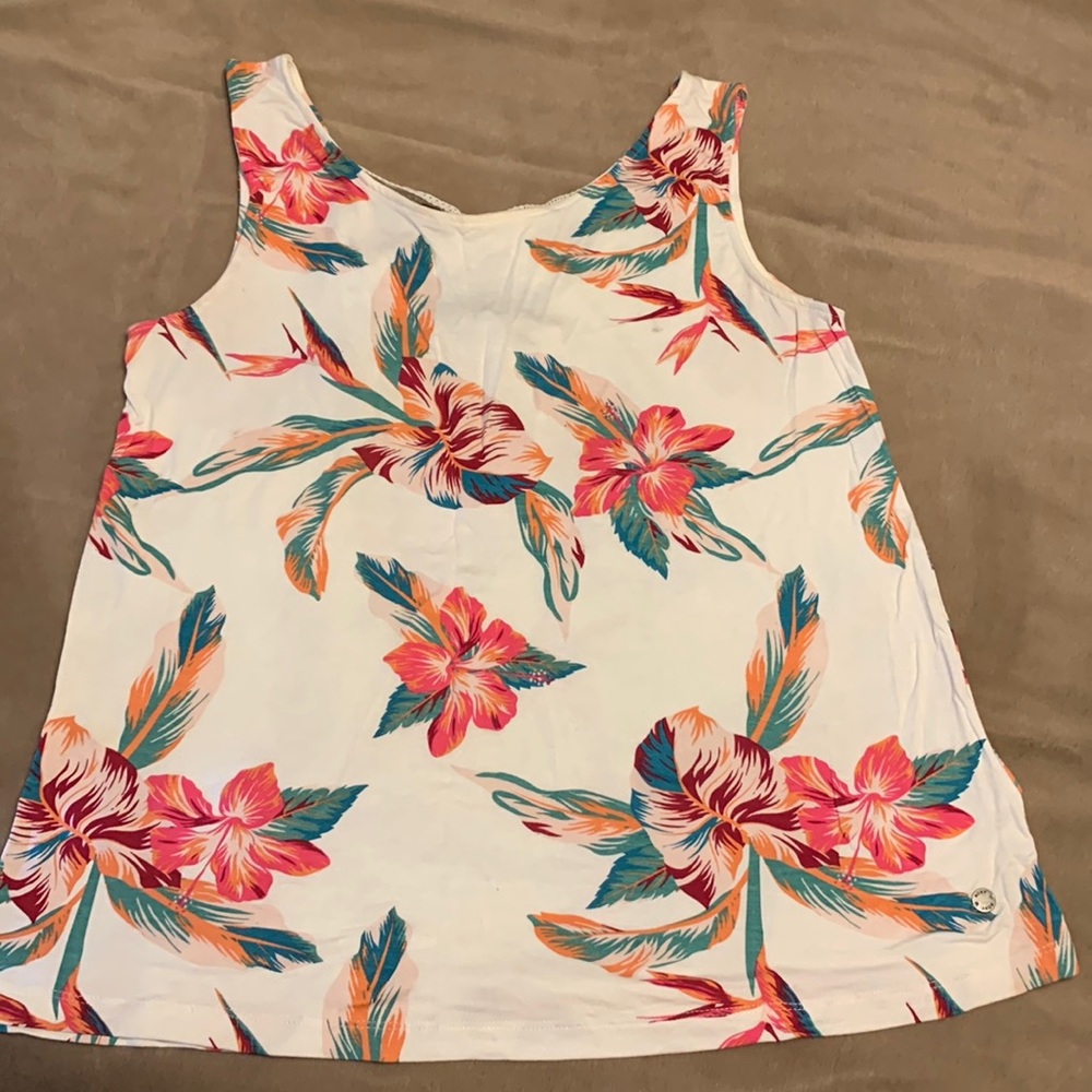 Womans L Roxy tank with X back